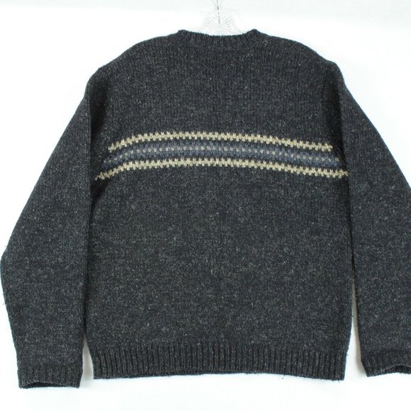 Abercrombie & Fitch Sweater Men's Medium 100% Wool Heavy Weight Long Sleeve - Picture 13 of 15